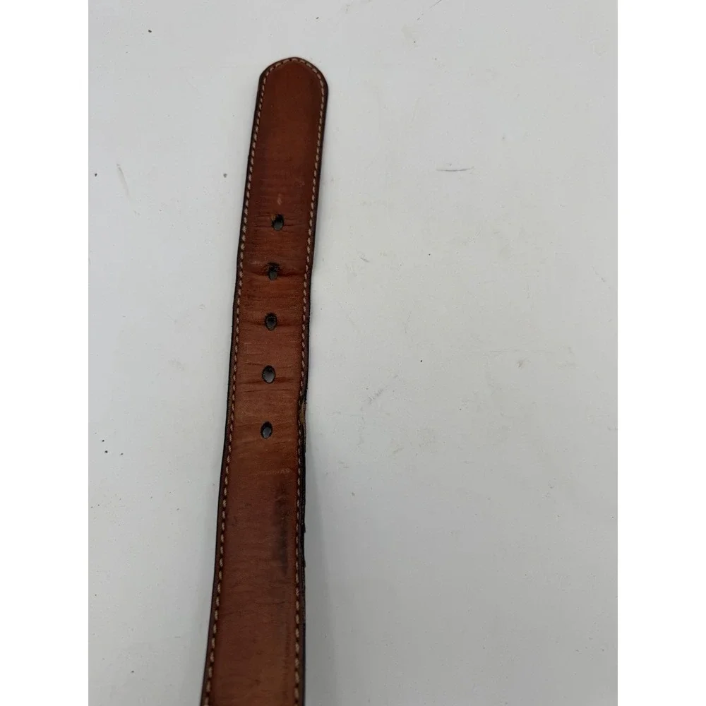 Fossil Leather Work Belt Men's‎ 36 Brown Classic